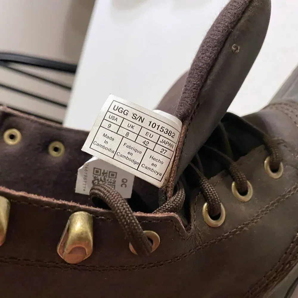 Ugg Australia Men's Rain Boot Stout Brown Yucca Waterproof 1015382 Size 9